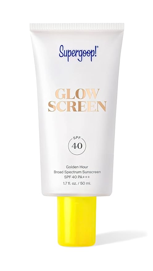 Supergoop! Glowscreen SPF 40, Golden Hour (Bronze Glow) - 1.7 fl oz - Glowy Primer + Broad Spectrum Tinted Sunscreen - Helps Filter Blue Light - Hydration - Hyaluronic Acid & Vitamin B5