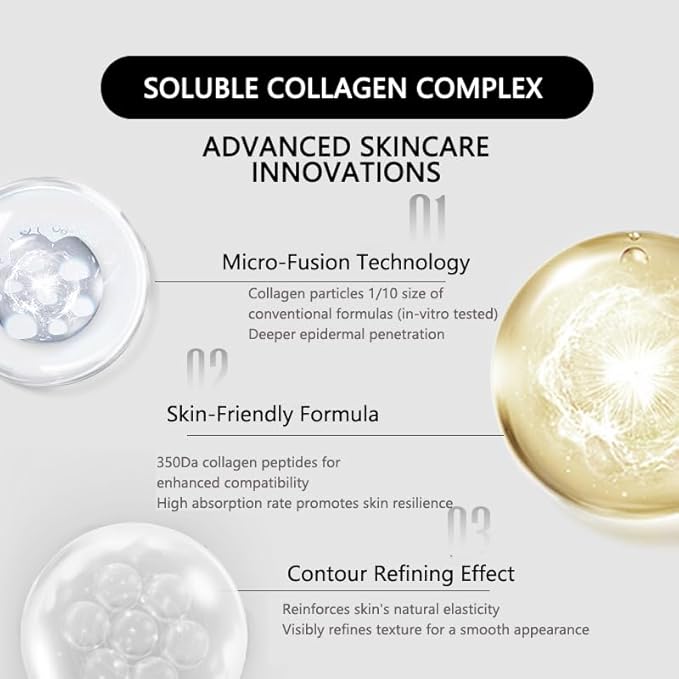 Sudee Collagen Protein Toner - Hydrating & Refining Facial Essence with Plant-Based Collagen Hyaluronic Acid Peptides - Korean Skincare Lightweight Formula for Dry Oily Skin - 150ml (5.07Fl Oz)