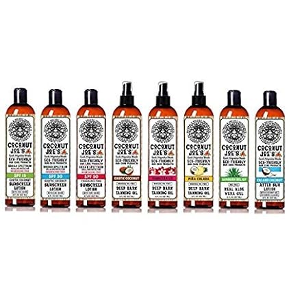 Zinc Oxide Sunscreen from Coconut Joe's | Natural & Organic Sunscreen Lotion, Mineral Sunscreen, SPF 50, Fragrance Free Sunscreen, 8 ounce bottle