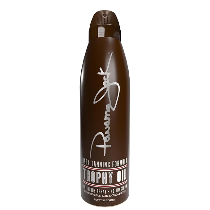 Panama Jack Panama Jack Trophy Suntan Oil - Contains No Sunscreen Protection (0 SPF), Light Formula with Exotic Oils, Aloe and Cocoa Butter, Tropical Fragrance, 5.5 OZ
