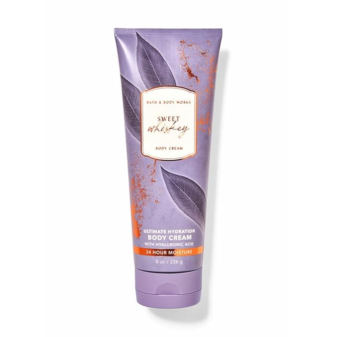 Bath & Body Works Sweet Whiskey Ultimate Hydration Body Cream Gift Set For Women, 8 Fl Oz (Sweet Whiskey)