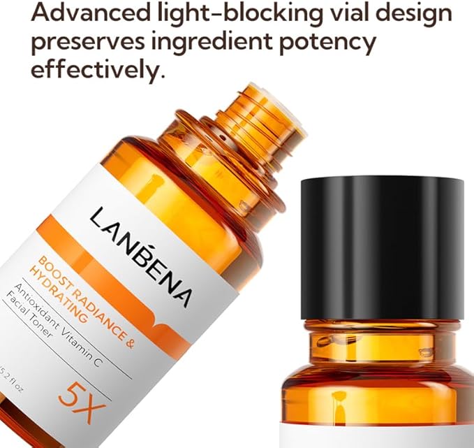 Toner for Face, LANEBNA Glow Recipe Toner, Gentle Face Toner & Pore Minimizer with Vitamin C, Niacinamide for Hydrated, Supple Skin - Vegan, Alcohol Free