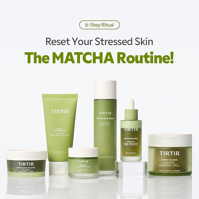 TIRTIR Matcha PDRN Toner Pad | Double-Sided Pad for Refine and Hydration, 10,000ppm Vegan PDRN & 2% Niacinamide, Instant Redness Relief, Daily Calm Soothing Exfoliator, 70 Pads (Pack of 1)