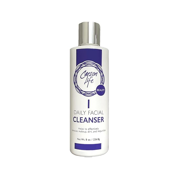 Carson Life 3-Step Skincare System - Facial Cleanser, Toner, Moisturizer - Unisex - Face & Neck - Dry Skin - Skincare Kit