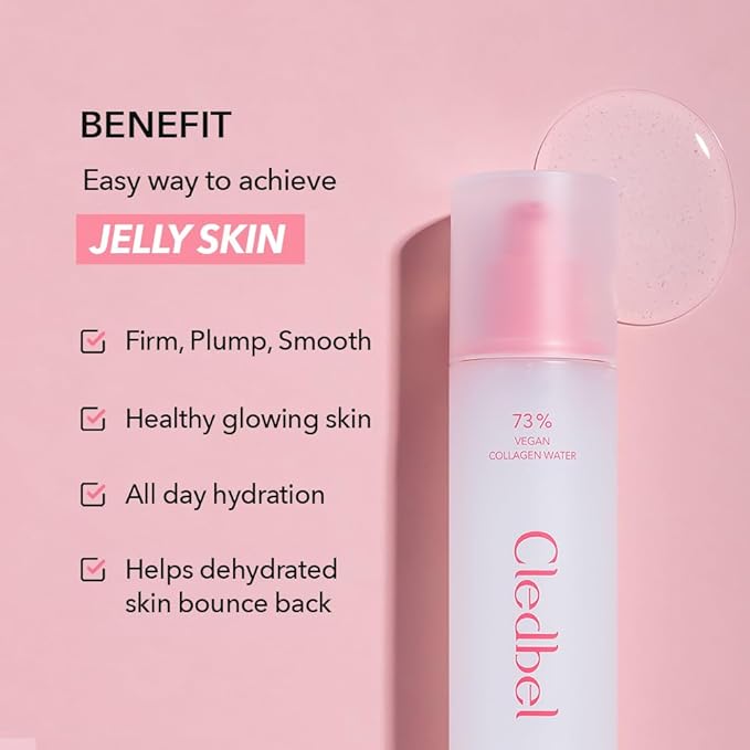 Collagen Booster Serum, Firming, Plumping & Hydrating Serum, Hyaluronic Acid, Peptides, Elastin, for All Skin, Korean Skincare, Paraben-Free,150ml/ 5.07fl. Oz,