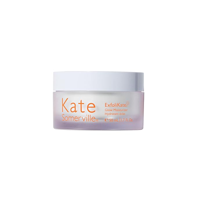 Kate Somerville ExfoliKate Glow Moisturizer – Clinically Formulated Daily Face Cream, Gently Exfoliates and Hydrates, 1.7 Fl Oz (Pack of 2)