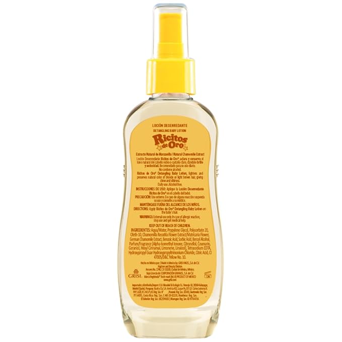 Ricitos de Oro Clarifying Lotion Chamomile Goldilocks 125 Ml, Colour, 125 Ml, Pack of/Pack, Yellow