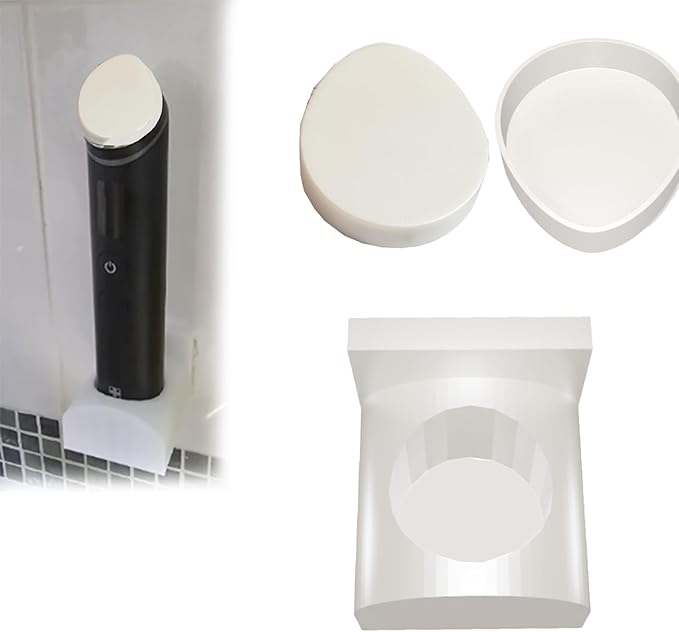 Wall Mount/Protective tool cover for Medicube Age-R Booster Pro— Adhesive-Ready Holder for Bathroom,Easy-Access Storage/Space-Saving Organizer