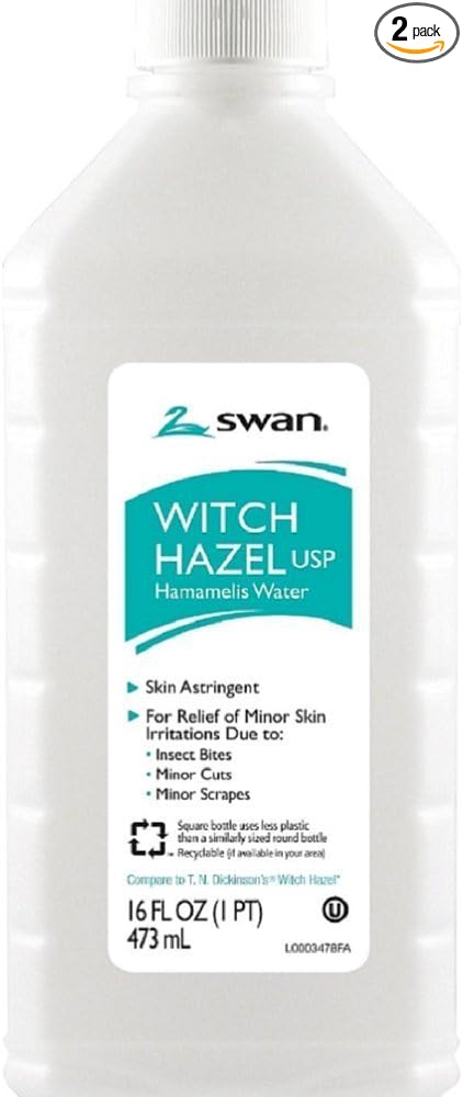 Swan Witch Hazel USP Hamamelis Water 16 Oz. - 2 Packs