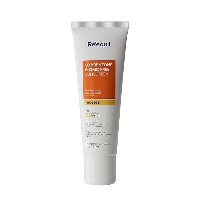 RE' EQUIL Oxybenzone and OMC Free Sunscreen SPF 50 PA+++ 50g
