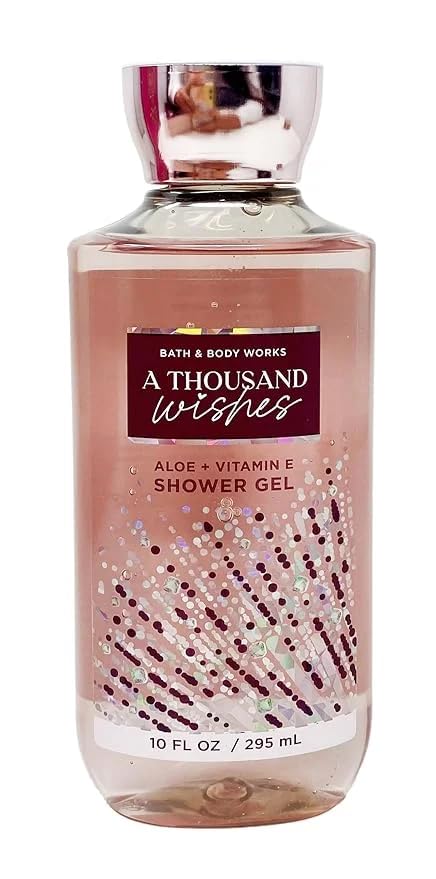 Bath & Body Works A Thousand Wishes - Gift Bag Set - Fine Fragrance Mist 8 Oz, Shower Gel 10 oz , Body Lotion 8 oz and Hand Cream with Shea Butter 1oz with DoTg Bag