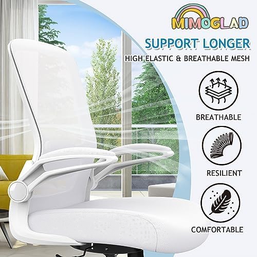 Mimoglad Ergonomic High Back Mesh Office Chair, Adjustable Lumbar Support, Thickened Seat Cushion