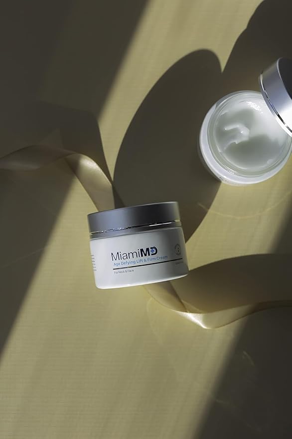 MiamiMD Age-Defying Lift & Firm Cream - Anti Aging and Skin Firming For All Types - Paraben Free - Fragrance Free Cruelty Free BHA Free 50 ml (1.7oz) - 3 PACK