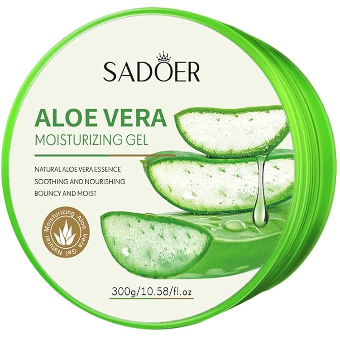 New Soothing Moisture - Aloe Vera Moisturizer for Face, Scalp, Hair - Aloe Vera Gel for Skin and Sunburn Relief - 10.58oz