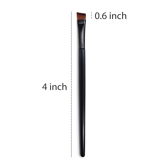 50 Pieces Angled Brow Brush, 4" Flat Slanted Premium Eyebrow Brush, Tint Brushes, Cosmetic Blending Brush, Eyeshadow Concealer Makeup Brush, Professional Precision Eye Beauty Cosmetic Tool for Women