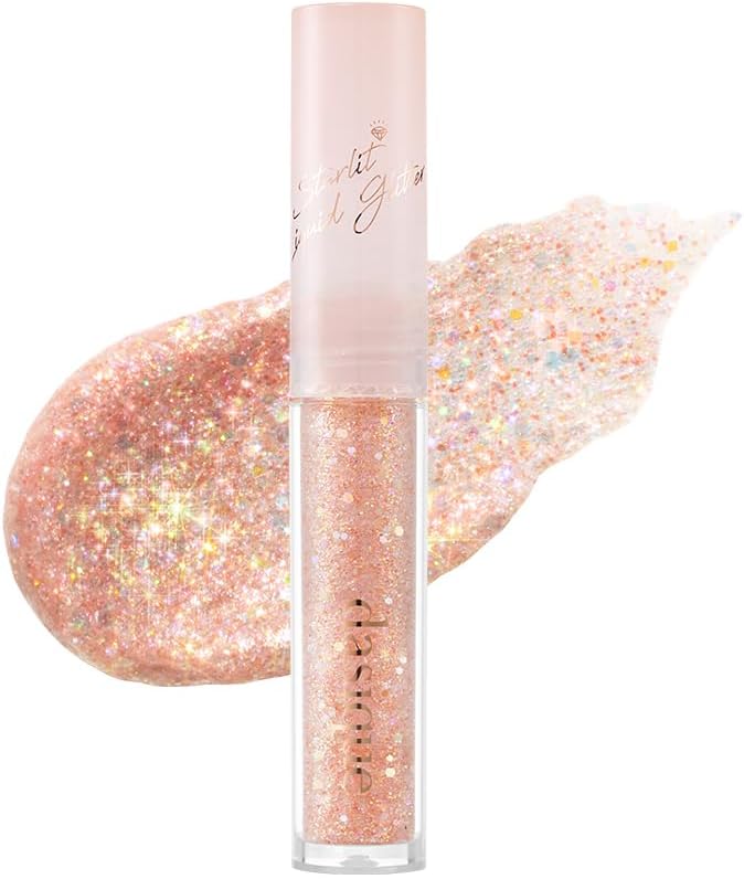 dasique Starlit Jewel Liquid Glitter (07 Moon Stone) | Twinkle Glitter Shadow | Korean Makeup | Shimmer Eye Make Up | Eyeshadow Eyeliner | Long lasting | Multi use | Quick drying