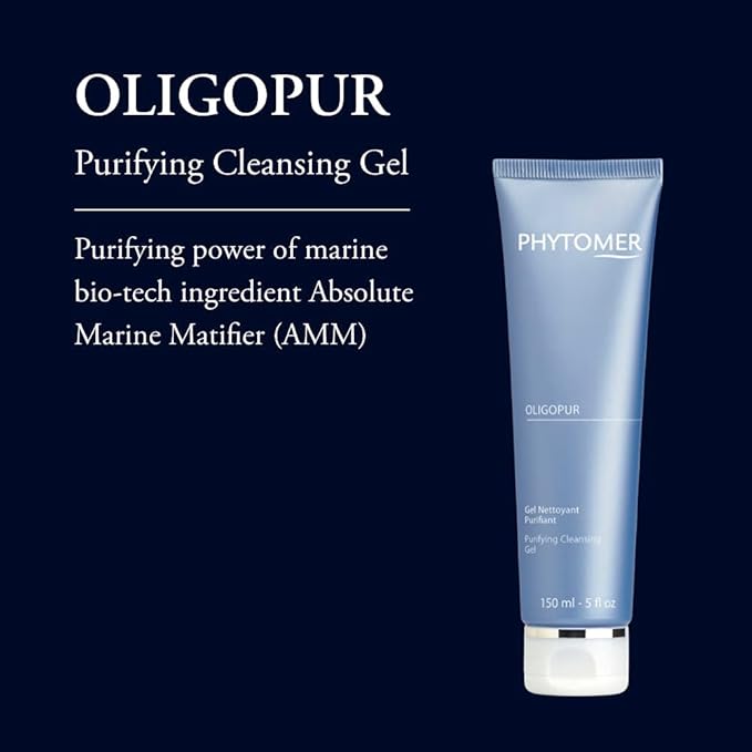 Phytomer Flawless Skin Bundle: Oligopur Purifying Cleansing Gel, Oligomarine Flawless Skin Tonic, Oligoforce Soothing Face Serum