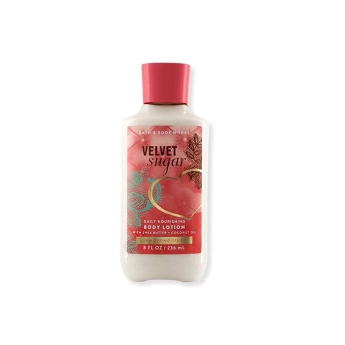 Bath and Body Works Super Smooth Body Lotion Sets Gift For Women 8 Oz (8 Fl Oz (Pack of 1), Velvet Sugar)