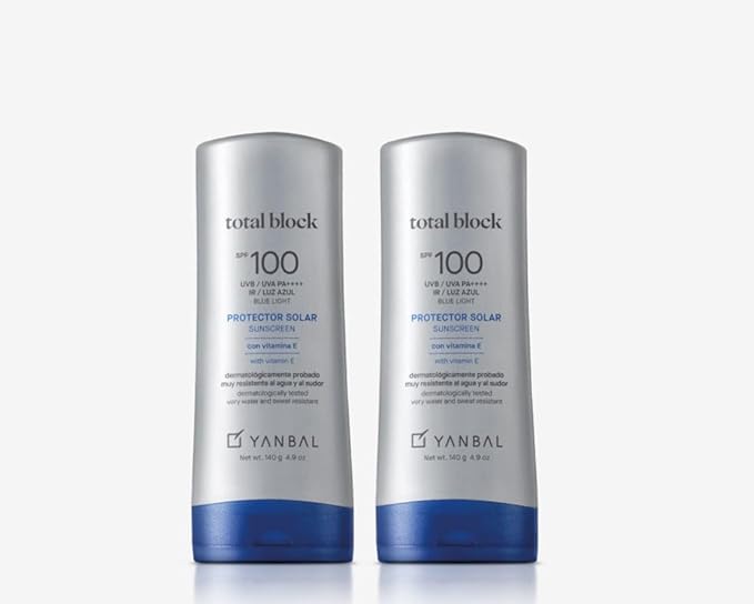 Jumbo SPF 100 proctetor solar Total Block Yanbal 4.9 oz PACK X 2