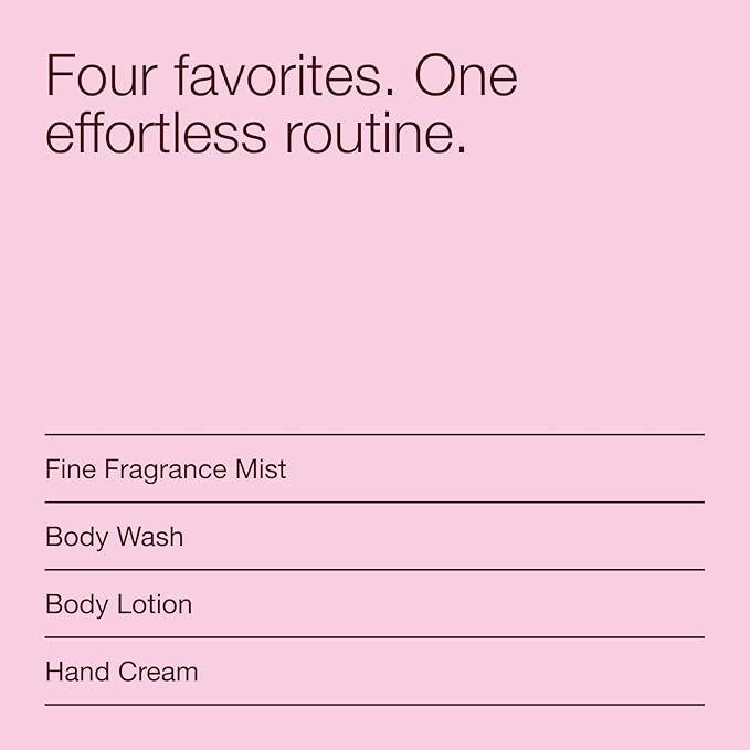 Bath & Body Works Champagne Toast Gift Set with Body Wash, Fine Fragrance Mist, Lotion, & Hand Cream – Personal Care Collection for Gifts or Individual Use, Champagne & Sparkling Berry Scent - 1 Pack