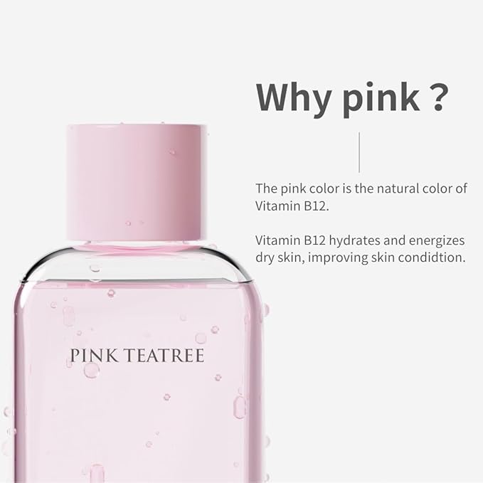 APLIN Pink Tea Tree Daily Toner 150mL/Skin Moisturizer/Facial Moisturizers/5.07 Fl. Oz, CICA, Hyaluronic Acid, Korean Skin Care, Moisturizing, Soothing