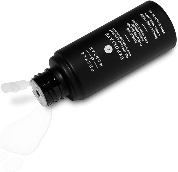 Pestle & Mortar Exfoliate 6.8% Glycolic Acid Facial Toner, Minimizes Pores and Even Skin Tone, Gentle AHA Exfoliator for face, Vegan & Cruelty-Free, 80ml
