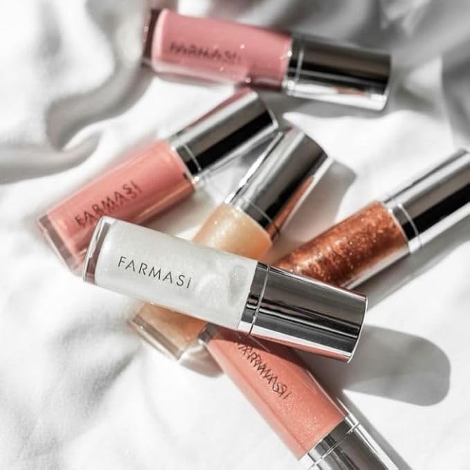 FARMASi Tinted Lip Plumper, Plumping Lip Gloss, Promoting Natural Circulation for Fuller, Younger Looking Lips, Hydrating, High-Shine, Volumizes, Flirt