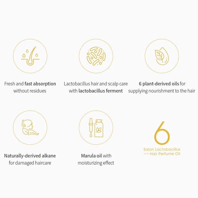 Masil 6 Salon Lactobacillus Hair Perfume Oil Dry Damaged Curly Frizzy Hair Scalp Moisture Hydrating Bouncy Hair Korean Hair Care (Hair Perfume Oil Moisture)