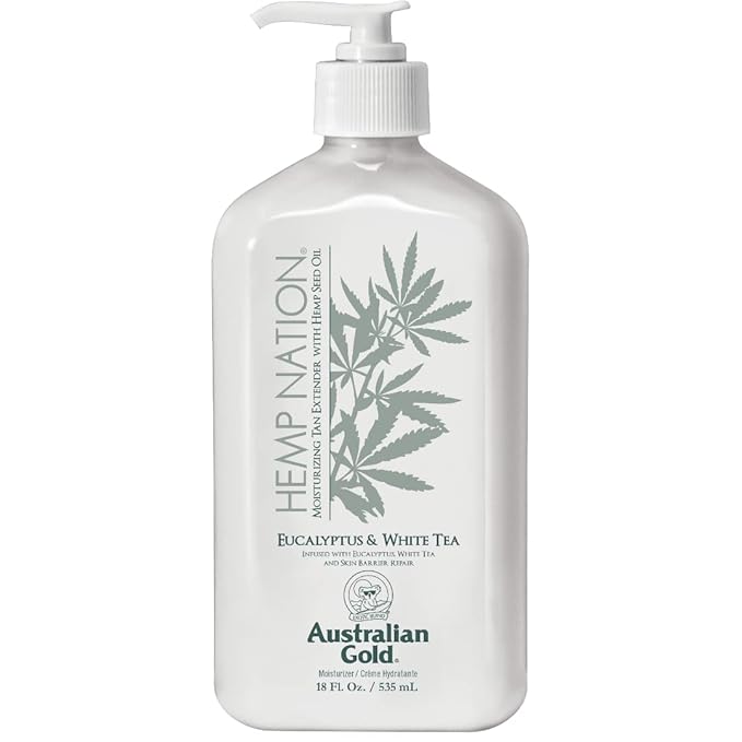 Australian Gold Hemp Nation Eucalyptus & White Tea Moisturizing Tan Extender18oz