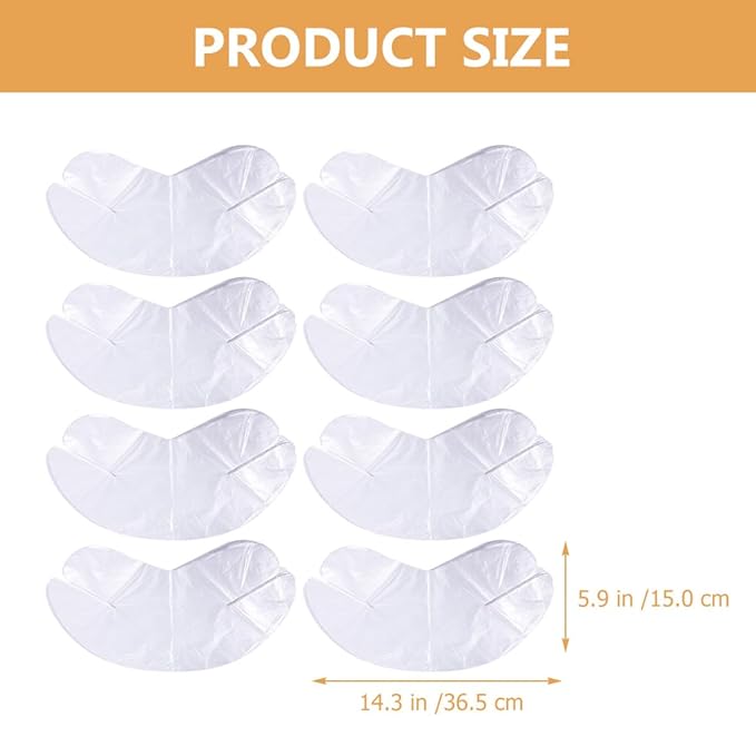 Disposable Plastic Neck Mask Sheets 200Pcs Toner Mask Patch for Moisturizing Skin Care Therapy Neck Covering Suitable for Salon and Home Use