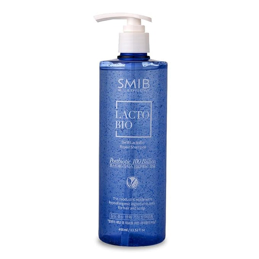 SMIB Lactobio Repair Shampoo – SLS/SLES Free Postbiotic Scalp Treatment for Damaged Hair, Dry Itchy Scalp, Hair Loss & Flakes – Deep Cleansing Korean Hair Care (13.52 fl oz)
