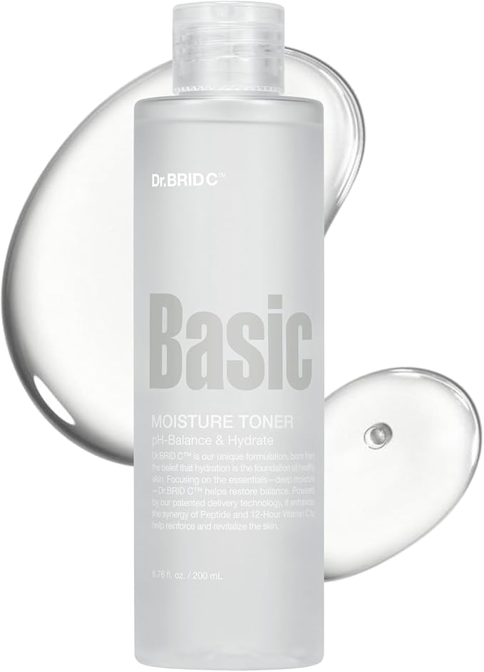 Moisture Toner – pH Balancing Hydrating Peptide Facial Toner for Sensitive Skin, Preps & Supports Barrier | 200ml / 6.76 fl oz