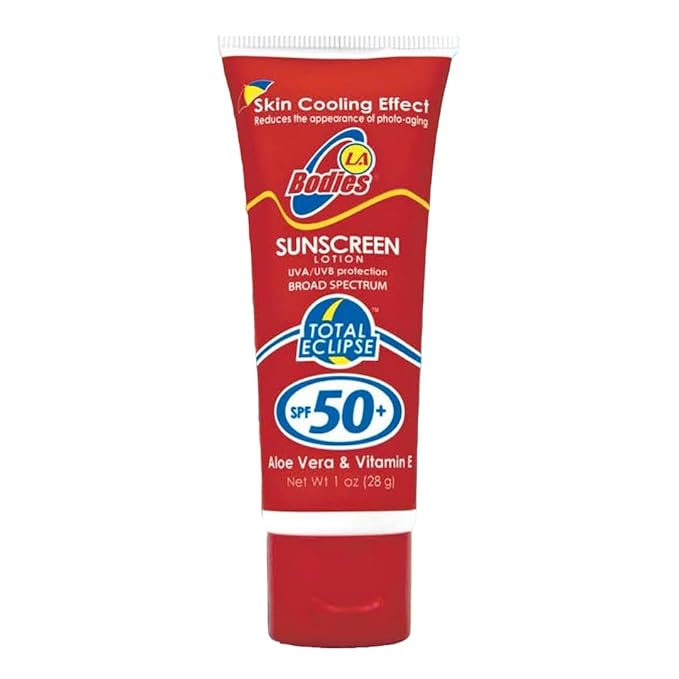 Sunscreen Pocket Travel Size SPF 50 | Moisturizing Face & Body Lotion w/Aloe Vera for Cooling Sensation | Works with Acne Prone Skin | UVA UVB Protection Sunblock | 1 oz | 12 Pack