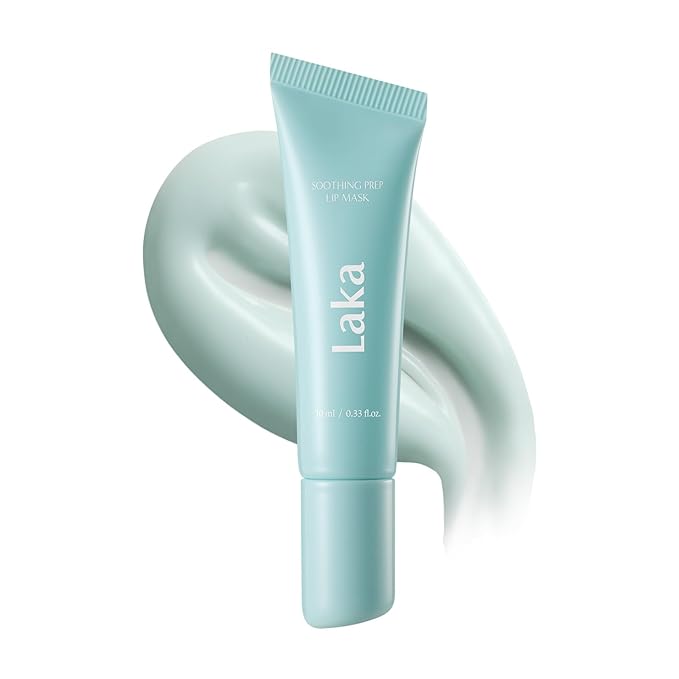 Laka Soothing Prep Lip Mask, Cooling Peel Off Korean Lip Mask, Gentle Exfoliator for Lips, Hygienic & Easy Application, Daily Lip Care, K-Beauty, 0.33 fl.oz
