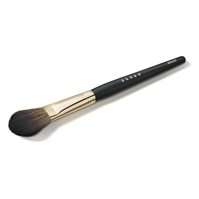 SOO ADOR okhee Cheek Brush BOL01 - Professional Blush Brush for Soft, Natural Application | Designed by K-Pop Makeup Artist Seo Ok | Makeup brush - Blush Brush K-Beauty