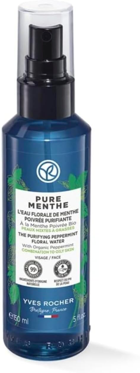 Yves Rocher Pure Menthe - Purifying Peppermint Floral Water for Oily and Combination Skin, 150 ml./5 fl.oz.