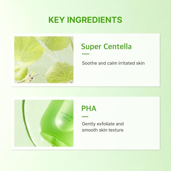 Papa Recipe Real Centella CICA Soothing Toner (150ml / 5.07fl oz) - Centella Soothing Care, Gentle PHA Exfoliation, Daily Mild Toner, Gentle PHA Exfoliation, Korean Skincare