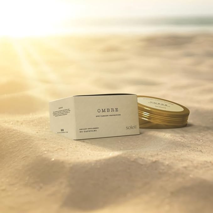 Ombré Sun Protection Supplement - (60 Count) - Shields Against UV Damage, Prevents Hyperpigmentation, Enhances Skin Resilience, Supports DNA Repair