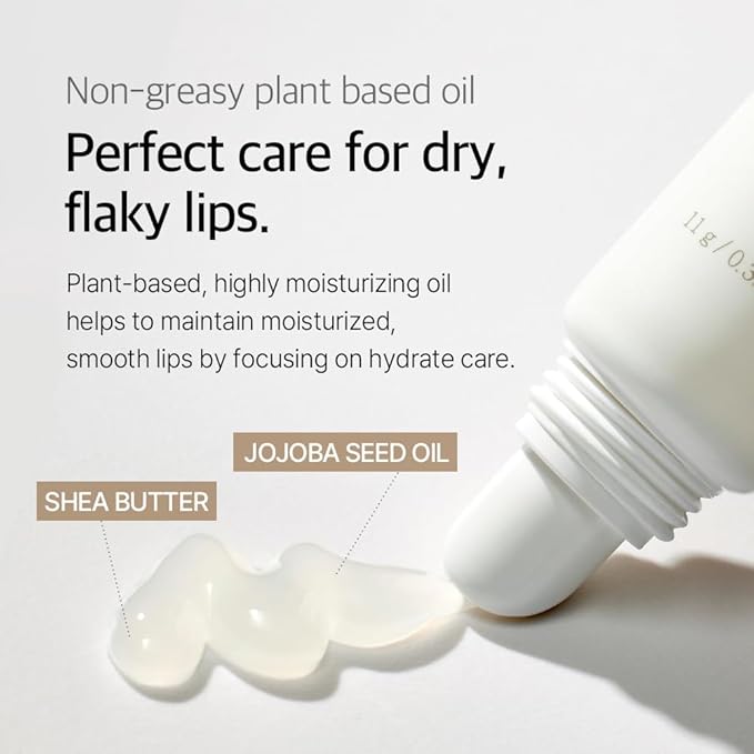 mixsoon Natural Bean Lip Mask Balm - Hydrated Lips, Softening, Fermented Bean and Shea Butter, Vegan Formula for Smooth Lip Balm 11g / 0.37 fl. oz. Korean Glass Skin Care