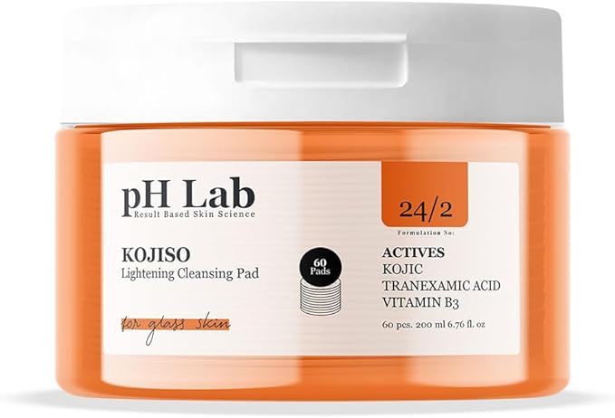 pH Lab Kojiso Toner Pad, Supports Skin Texture & Enhances Natural Glow, 60 Pads
