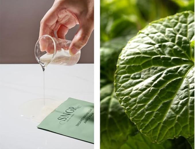 SNIGRIN Wasabi Leaf Pure Toning Pad(60Sheets) - Gentle Toner Pads for Sensitive Skin, Brightening, Soothing & Antioxidant Care
