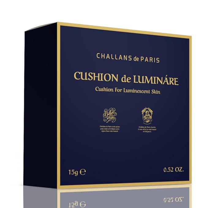 [CHALLANS de PARIS] CUSHION de LUMINÁRE EX – 23 Medium Beige | Radiant Glow Cushion Foundation, Full Coverage, Long-Lasting Wear, Premium Formula, Smooth & Luminous Finish, 0.53 oz
