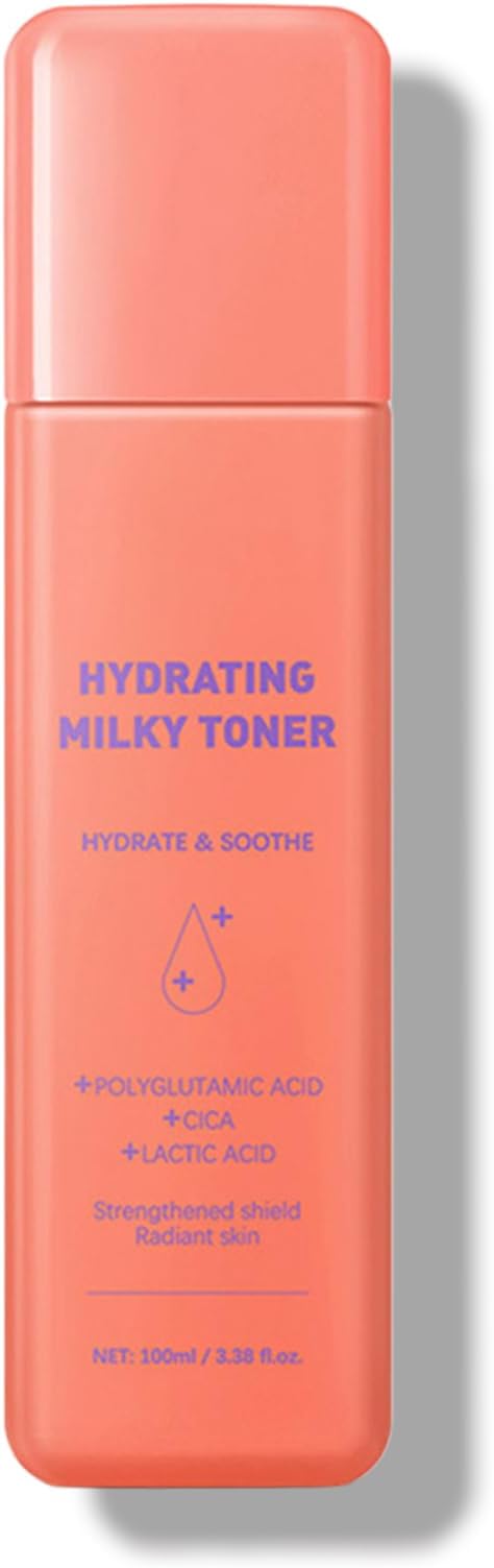 Milky Toner for Face - Hydrating & Soothing Facial Toner with Dewy Finish, Skin Barrier Support Formula for All Skin Types, Non-Sticky Makeup Prep 3.38 fl oz/100ml (1)