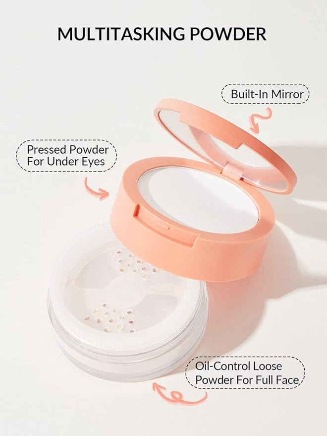 SHEGLAM Insta-Ready Face Powder Loose Under Eye Setting Powder - Translucent