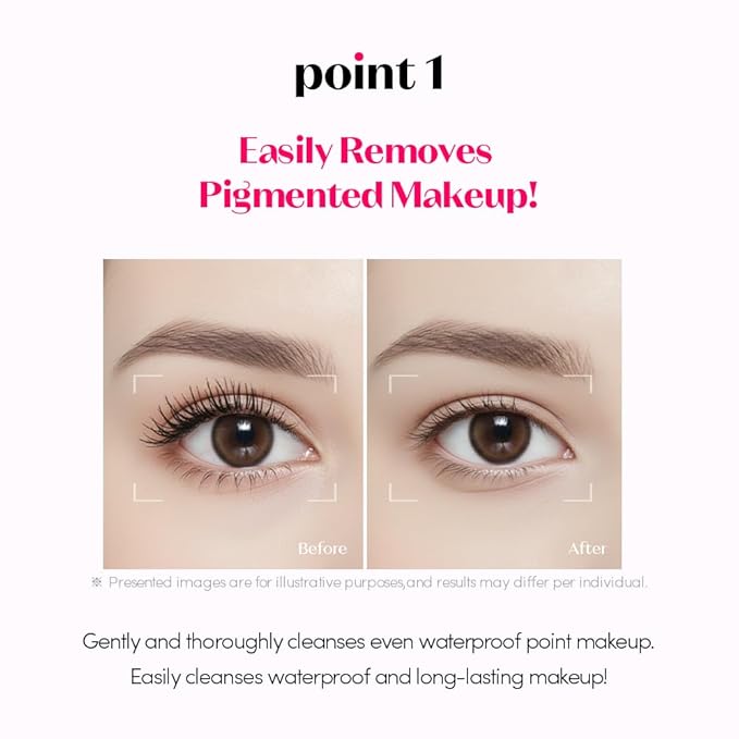 ETUDE Lip&Eye Remover 8.45 fl.oz (250ml) 21AD | Water and Oil Formula for Deep Cleansing | Lip and Eye Makeup Remover for All Types | Gentle Face Cleanser for Sensitive Skin | Korean Skin Care