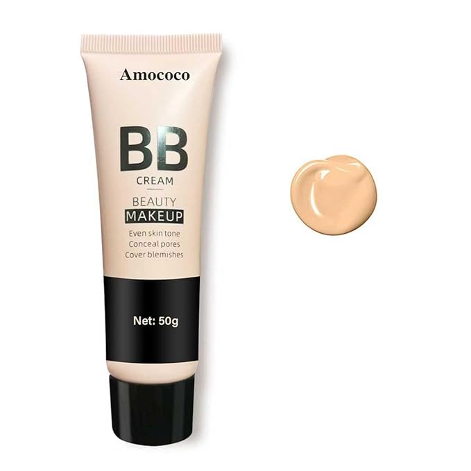 BB Cream, Long-Lasting Natural Beauty Makeup, 50g, 18-Hour Wear, Even Skin Tone & Pore Concealing (Wheat)