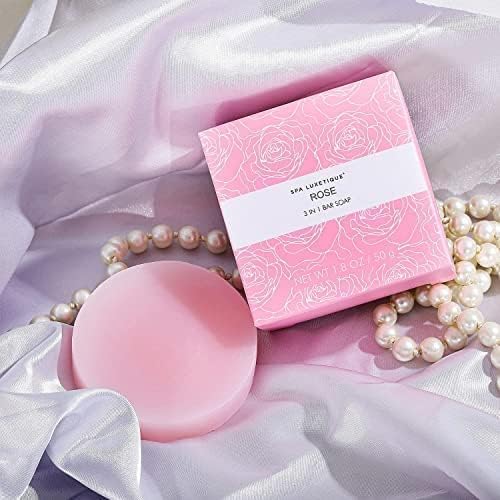 Spa Luxetique Gifts for Women, Bath and Body Gifts Set 6pcs Gift Baskets Rose Bath Sets for Women Valentine's Day Gifts for Her