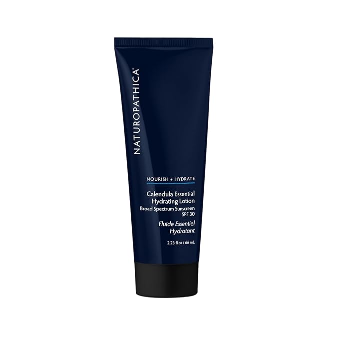 Naturopathica Calendula Essential Hydrating Lotion with SPF 30 Sunscreen, Daily Facial Moisturizer with Broad Spectrum UVA/UVB Protection, Face Sunscreen for Men and Women, 2.23 fl oz