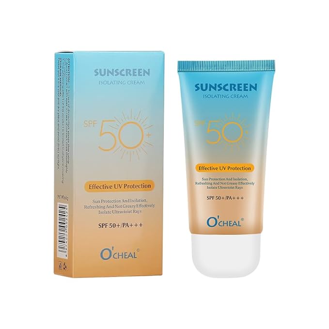 O'CHEAL Sunscreen Isolating Cream Anti-aging Anti Wrinkle Moisturizing Whitening Facial Body Neck Skin Care Cream-2.12oz