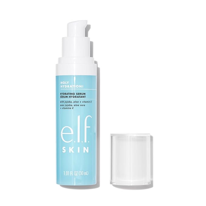 e.l.f. SKIN Holy Hydration! Hydrating Serum, Ultra Moisturizing Formula, Strengthens & Protects Skin, 1.01 Fl Oz, 30 ml